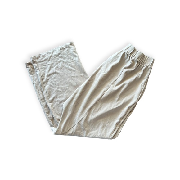 Zara pants casual batwing cream medium cotton - Picture 3 of 7